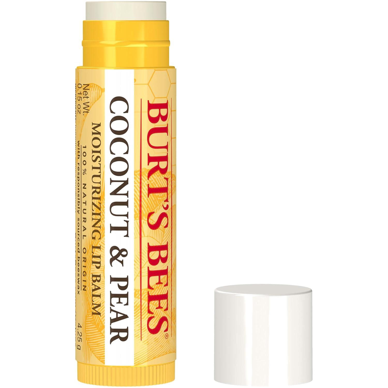 Burt's Bees Lip Balm, Coconut and Pear Tube, 0.15 Ounce,