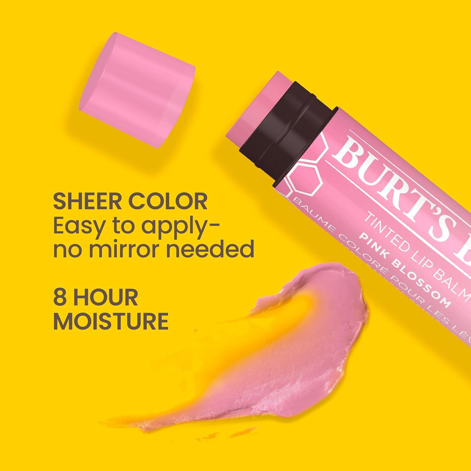 Burt's Bees Tinted Lip Balm - Pink Blossom - 0.15 oz